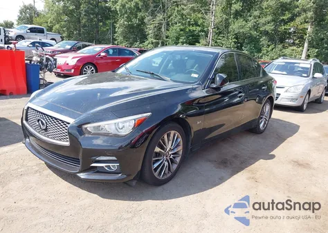 2016 Infiniti Q50 3.0T Premium z USA, uszkodzony, nr VIN JN1EV7ARXGM341327